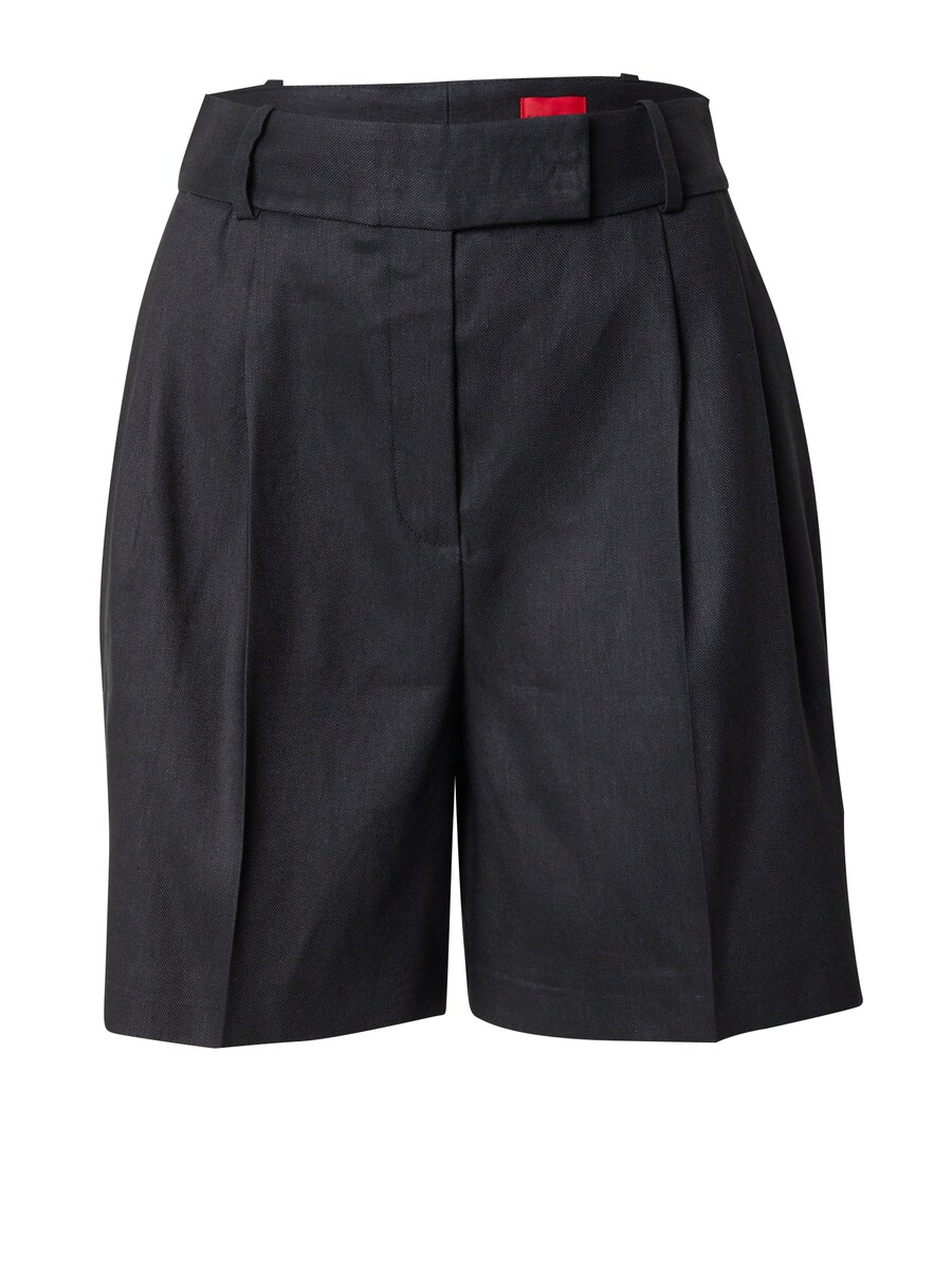 Свободные плиссированные брюки HUGO, черный 
Свободные плиссированные брюки HUGO, черный