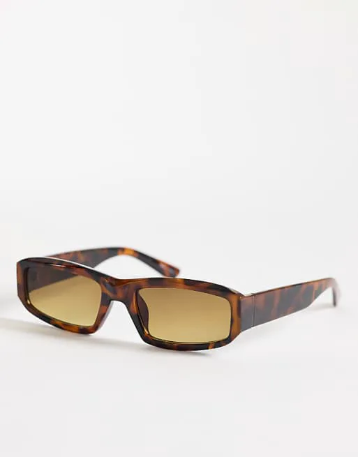 Солнцезащитные очки Pieces прямоугольной формы с черепаховым принтом
Солнцезащитные очки Pieces прямоугольной формы с черепаховым принтом