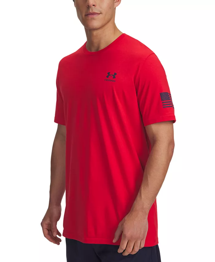 Мужская футболка с логотипом Freedom Flag Under Armour, красный 
Мужская футболка с логотипом Freedom Flag Under Armour, красный