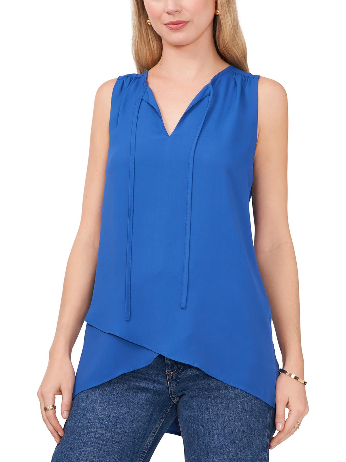 Женская рубашка-тюльпан с V-образным вырезом Vince Camuto, цвет sapphire blue
Женская рубашка-тюльпан с V-образным вырезом Vince Camuto, цвет sapphire blue