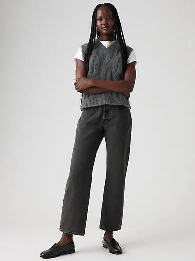 501 женские джинсы до щиколотки 90-х годов Levi's, черный
501 женские джинсы до щиколотки 90-х годов Levi's, черный