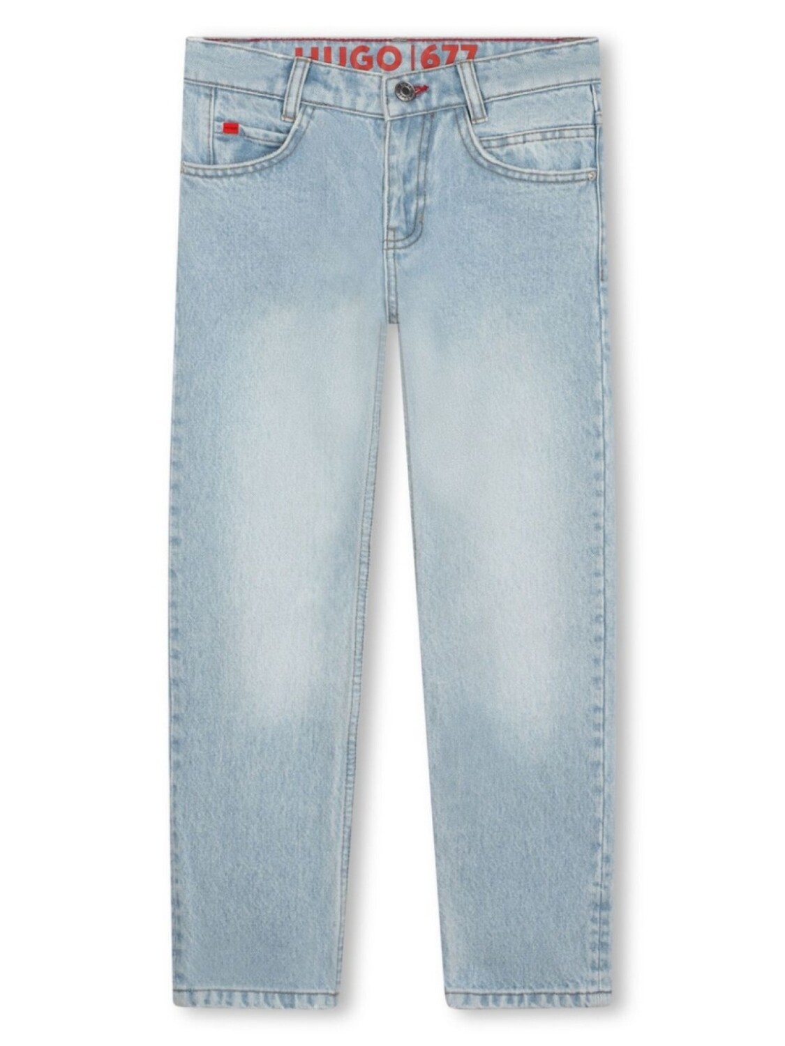 HUGO KIDS прямые джинсы с нашивкой-логотипом, синий
HUGO KIDS прямые джинсы с нашивкой-логотипом, синий