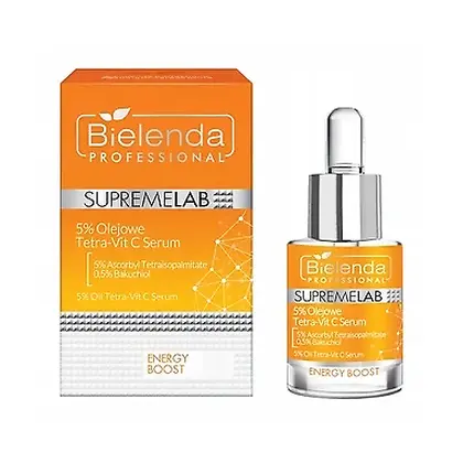 Supremelab Energy Boost 5% масляная сыворотка Tetra-Vit C 15 мл, Bielenda
Supremelab Energy Boost 5% масляная сыворотка Tetra-Vit C 15 мл, Bielenda