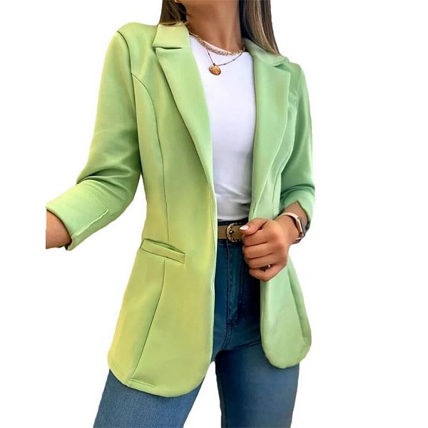 Женский длинный блейзер с карманами для офиса Yesfashion, Green
Женский длинный блейзер с карманами для офиса Yesfashion, Green