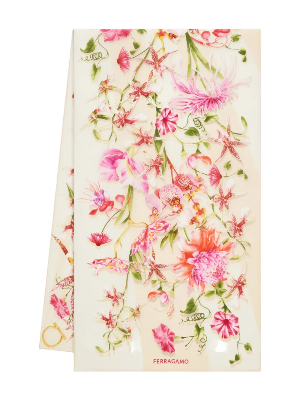 Шелковый шарф с принтом «Гея» Ferragamo, розовый
Шелковый шарф с принтом «Гея» Ferragamo, розовый