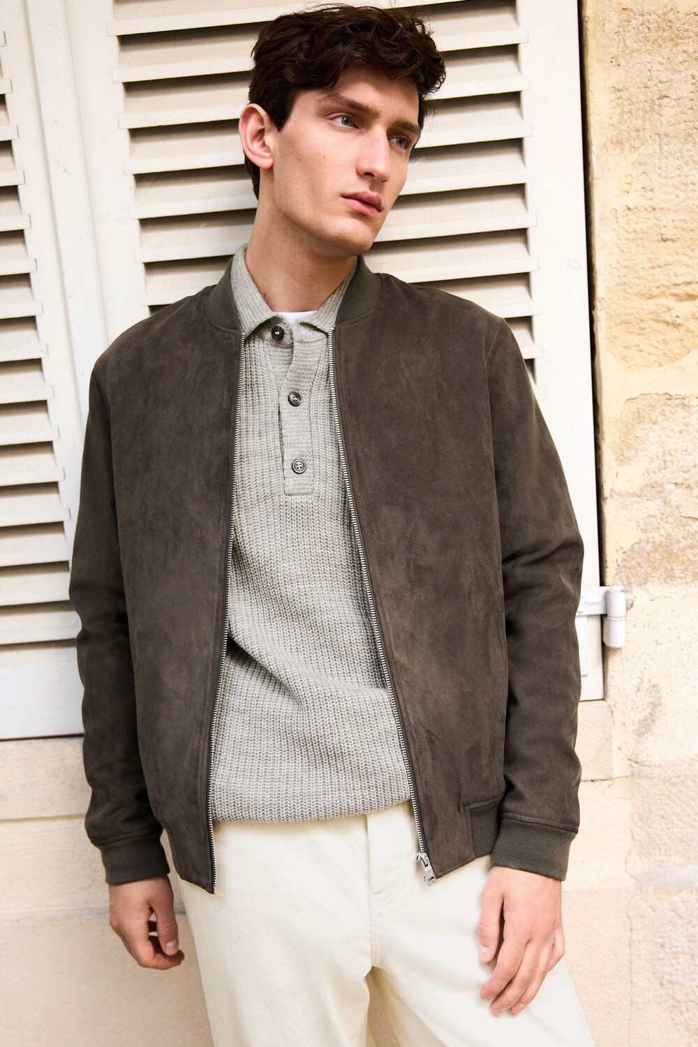 Куртка бомбер из искусственной замши Next, серый
Куртка бомбер из искусственной замши Next, серый