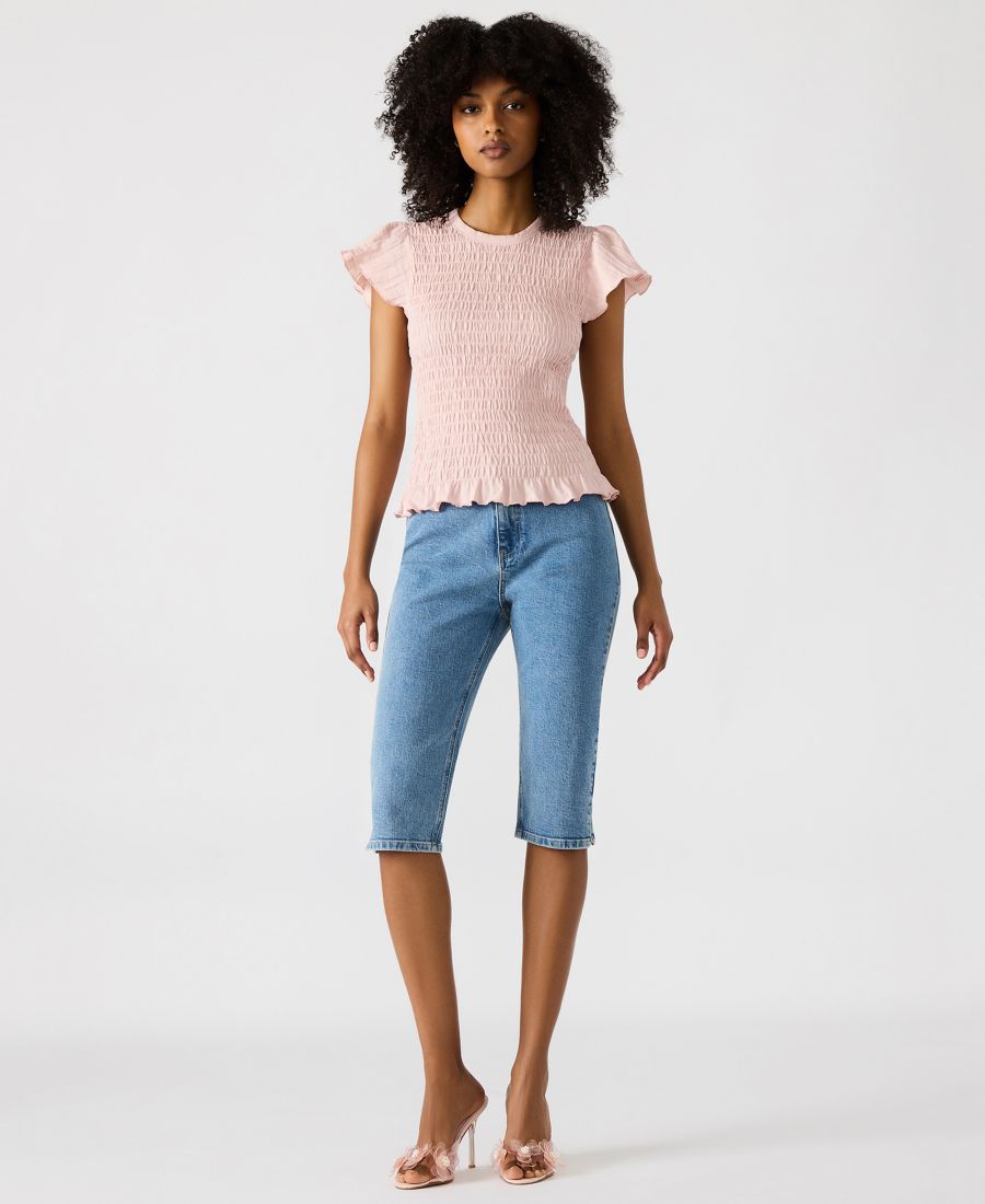 Женский топ Cecilie с присборенными оборками и рюшами Steve Madden, Rose Frost
Женский топ Cecilie с присборенными оборками и рюшами Steve Madden, Rose Frost