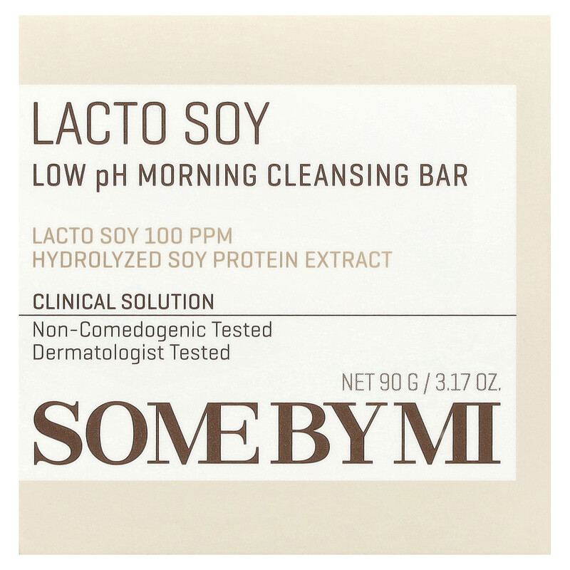 SOME BY MI, Lacto Soy, утреннее очищающее мыло с низким уровнем pH, 90 г (3,17 унции)
SOME BY MI, Lacto Soy, утреннее очищающее мыло с низким уровнем pH, 90 г (3,17 унции)