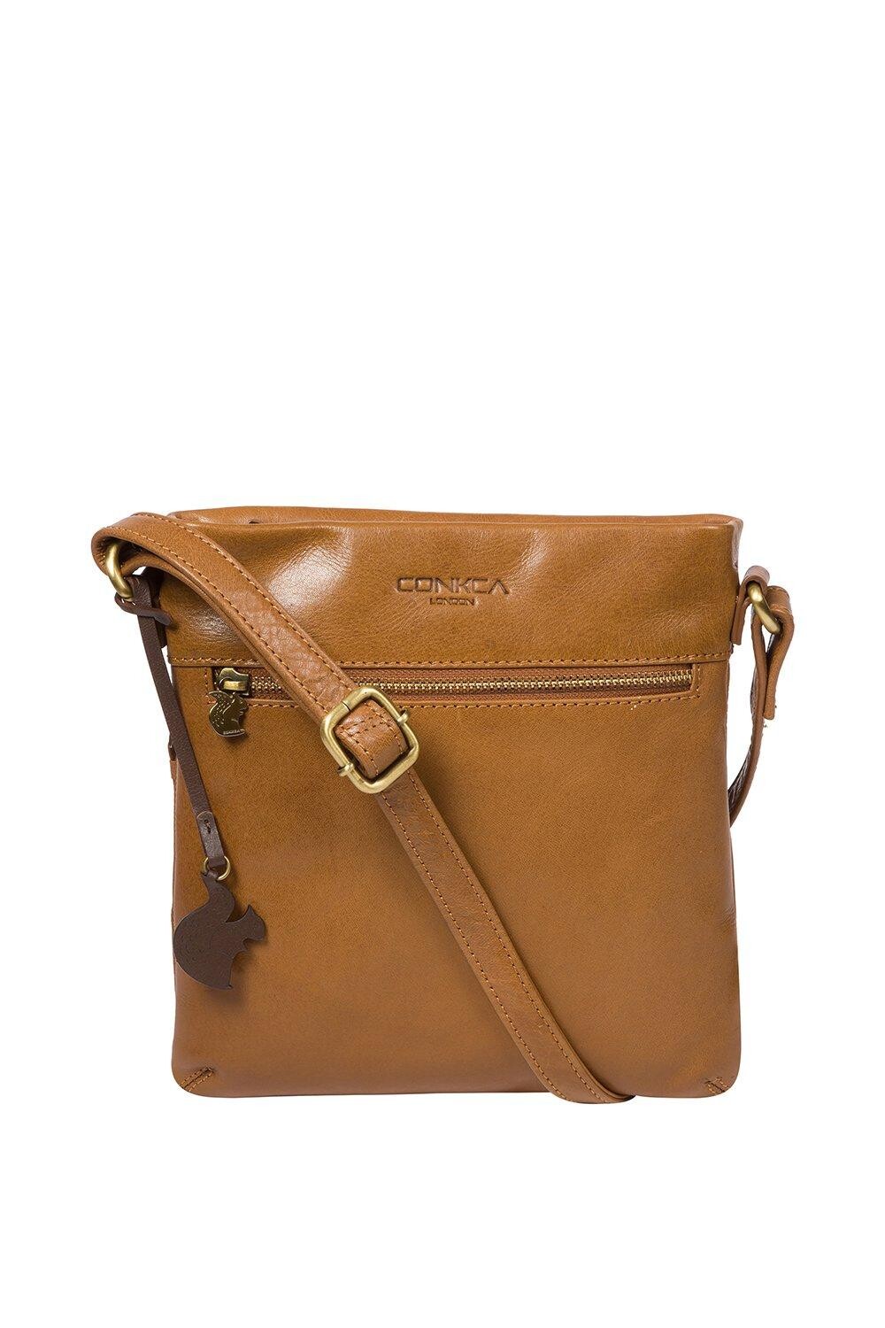 Кожаная сумка через плечо Yayoi Conkca London, коричневый
Кожаная сумка через плечо Yayoi Conkca London, коричневый