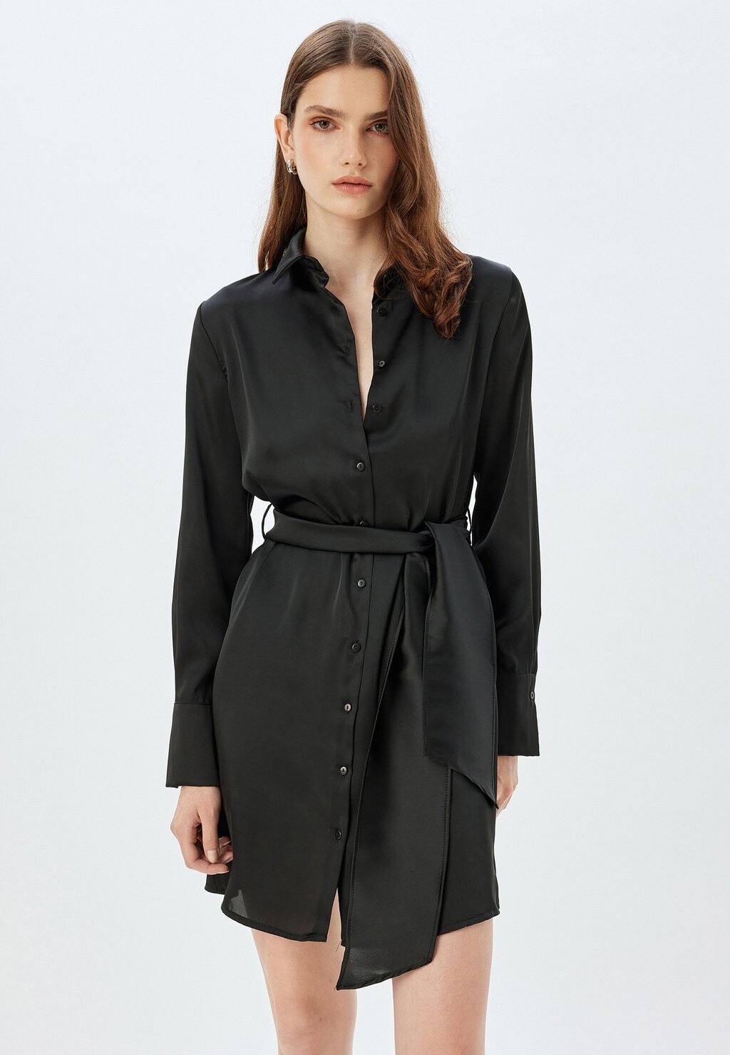 Платье-рубашка Koton, черный
Платье-рубашка Koton, черный