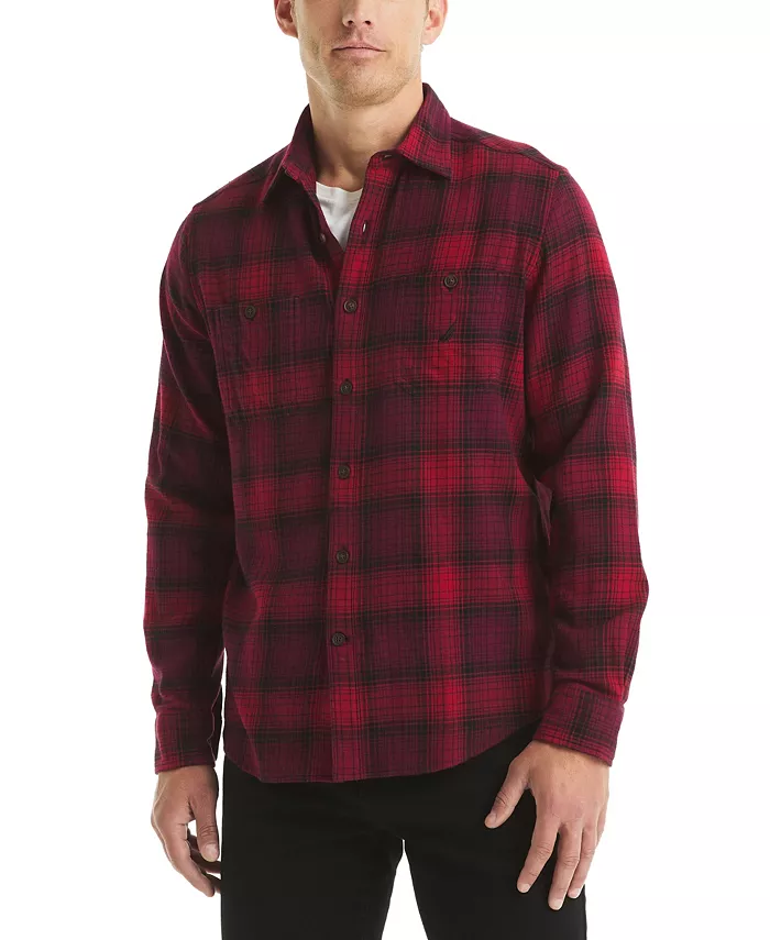 Мужская рубашка с длинным рукавом в клетку Nautica, красный
Мужская рубашка с длинным рукавом в клетку Nautica, красный