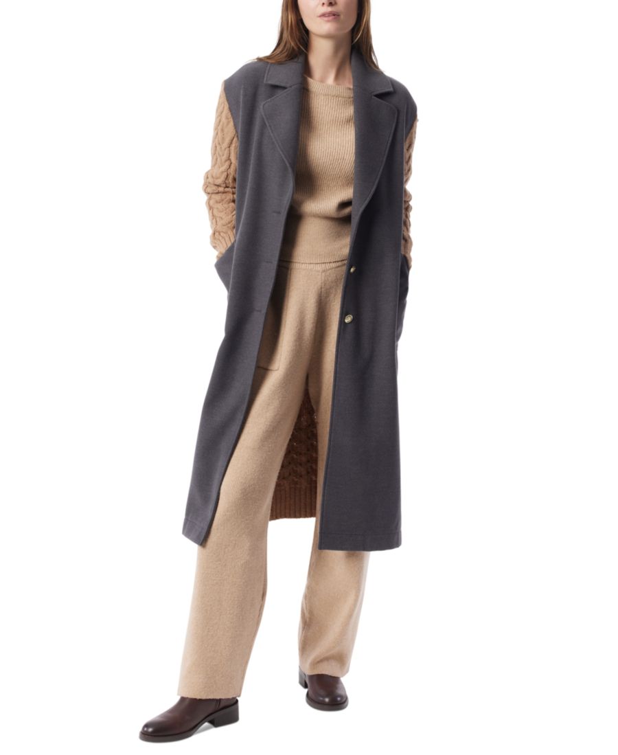Пальто DO by Women's Adara из комбинированной ткани DEE OCLEPPO, Dark Heather Grey- Camel
Пальто DO by Women's Adara из комбинированной ткани DEE OCLEPPO, Dark Heather Grey- Camel