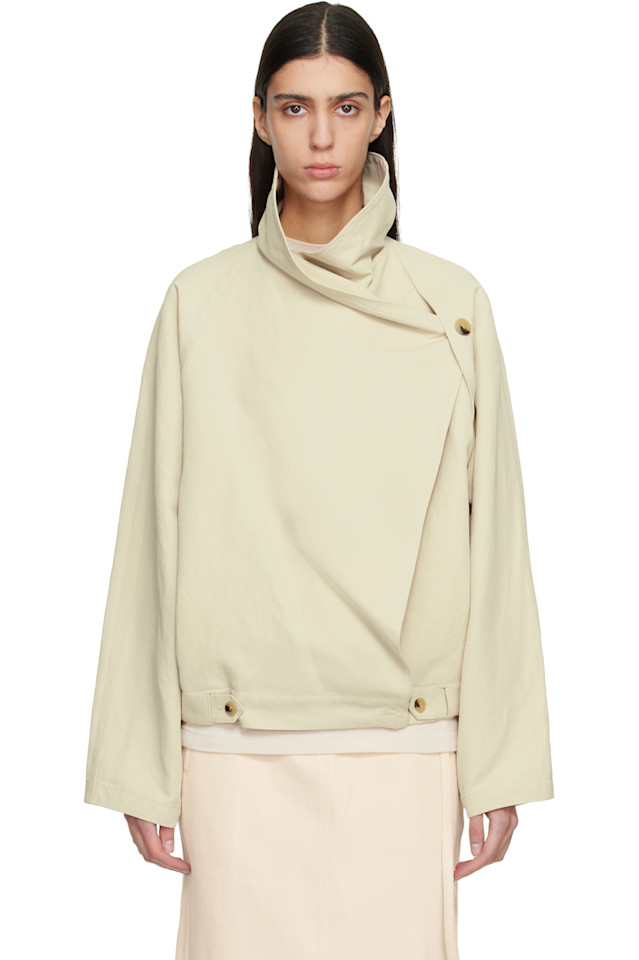 Le17Septembre Скульптурная куртка Off White
Le17Septembre Скульптурная куртка Off White