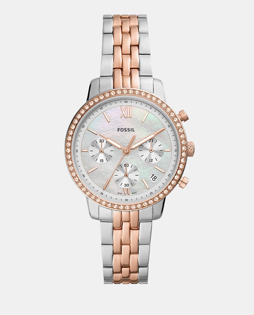 Двухцветные женские часы Neutra ES5279 из стали Fossil, мультиколор
Двухцветные женские часы Neutra ES5279 из стали Fossil, мультиколор