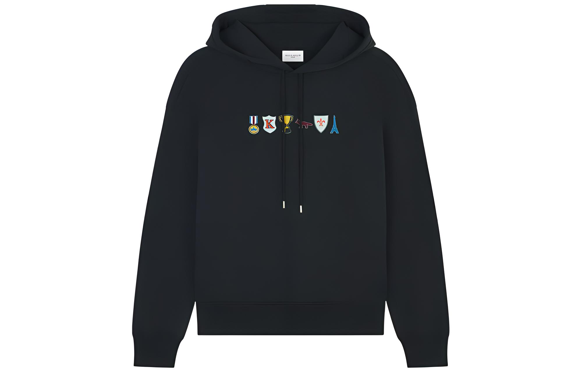 Хлопковый худи Maison Kitsune, черный
Хлопковый худи Maison Kitsune, черный