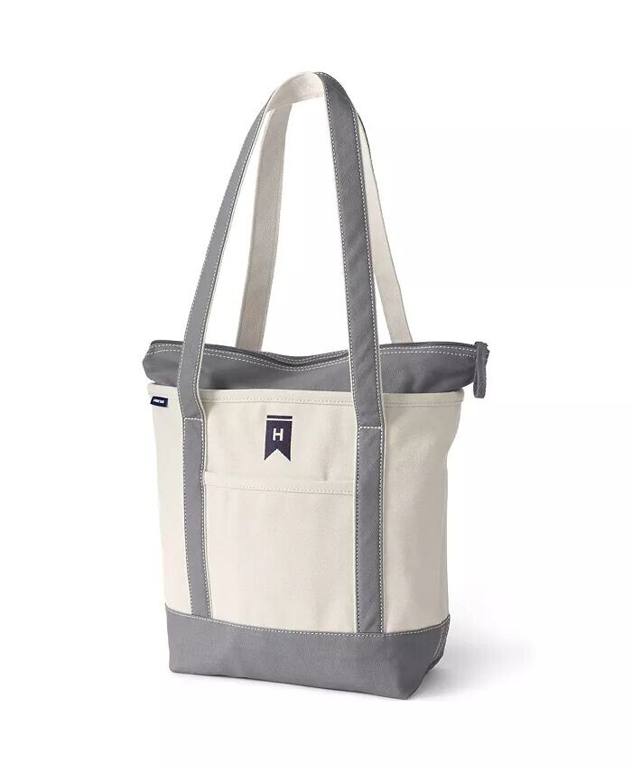 Сумка-тоут среднего размера из плотной ткани с карманами на молнии и длинной ручкой Lands' End, белый
Сумка-тоут среднего размера из плотной ткани с карманами на молнии и длинной ручкой Lands' End, белый