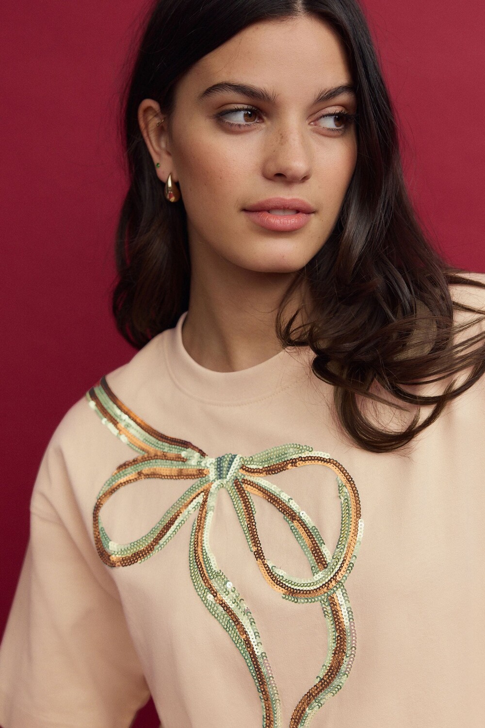 Рождественская футболка с коротким рукавом Next, золотой
Рождественская футболка с коротким рукавом Next, золотой