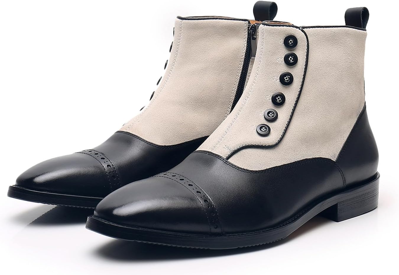 Мужские ботинки Chelsea Santimon, формальные замшевые ботинки до щиколотки, модная рядная застежка на пуговицы, двухцветная молния, ковбойские ботинки, для выпускного, свадьбы, делового и повседневного стиля, чукка для мужчин, бежевый
Мужские ботинки Chelsea Santimon, формальные замшевые ботинки до щиколотки, модная рядная застежка на пуговицы, двухцветная молния, ковбойские ботинки, для выпускного, свадьбы, делового и повседневного стиля, чукка для мужчин, бежевый