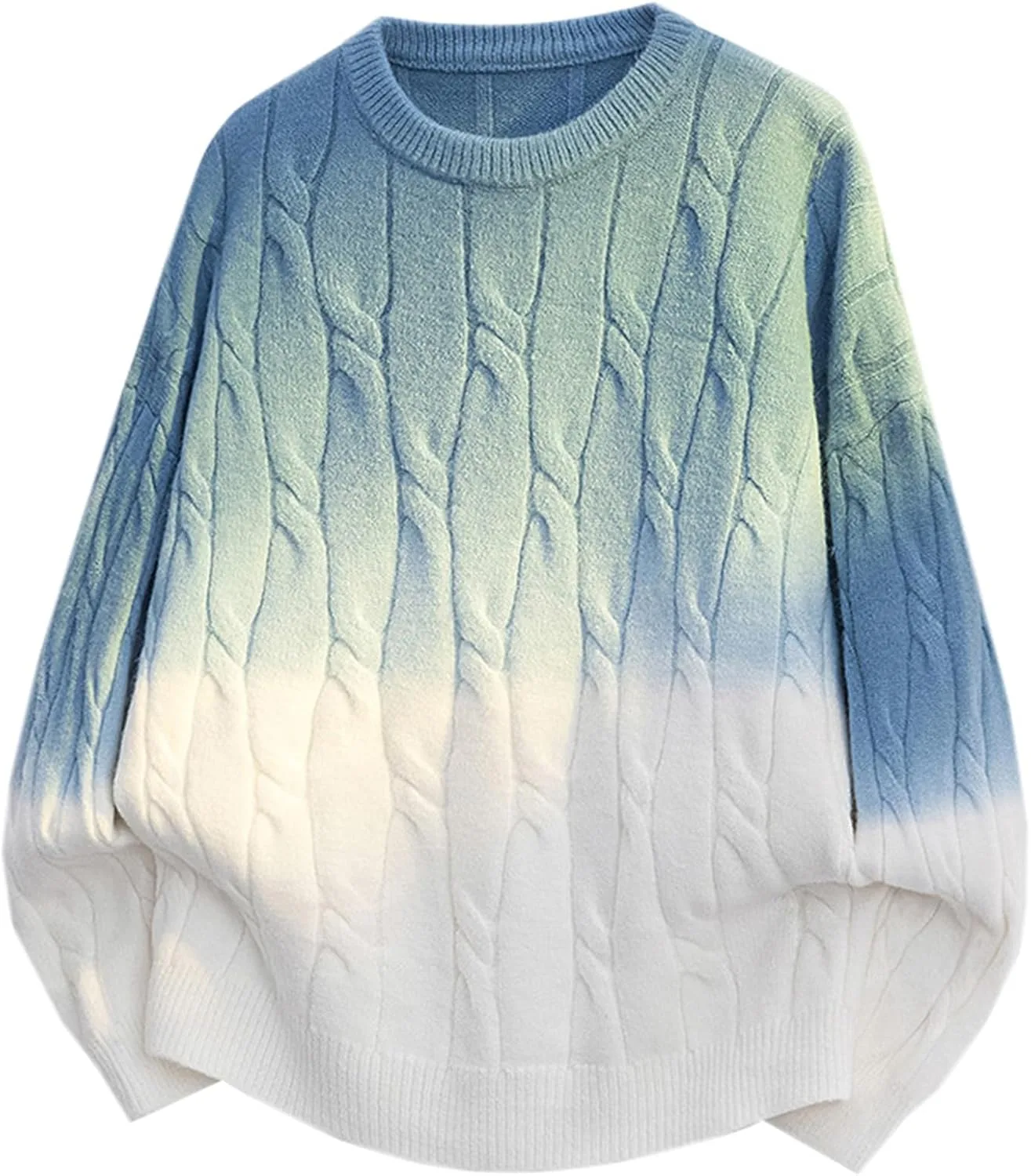 DAIMIDY мужской свитер с омбре и косой вязкой
DAIMIDY мужской свитер с омбре и косой вязкой