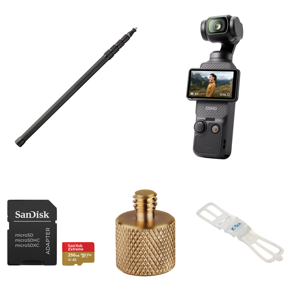 Комплект K-Tek DJI Osmo Pocket 3 для съемки изображений, как с дрона (9 футов)
Комплект K-Tek DJI Osmo Pocket 3 для съемки изображений, как с дрона (9 футов)