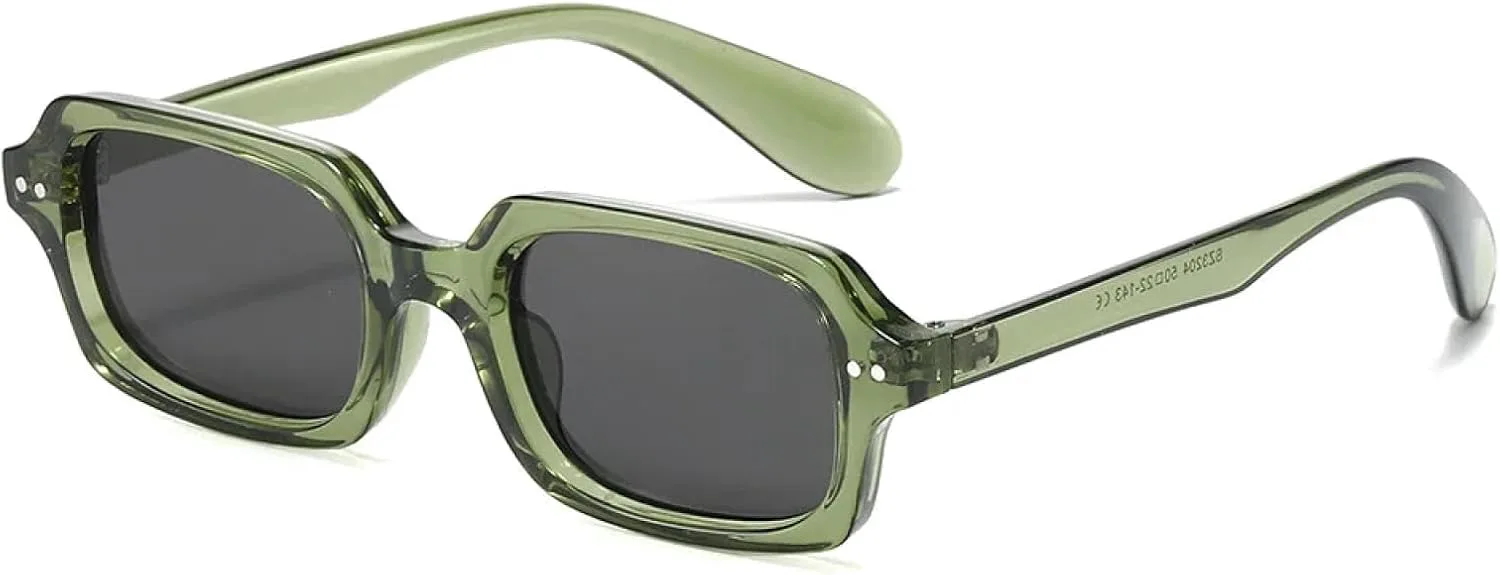 Классические винтажные солнцезащитные очки с заклепками для женщин и мужчин, роскошные, в маленькой оправе, в стиле панк, популярные TVTBBVV, Green Black
Классические винтажные солнцезащитные очки с заклепками для женщин и мужчин, роскошные, в маленькой оправе, в стиле панк, популярные TVTBBVV, Green Black