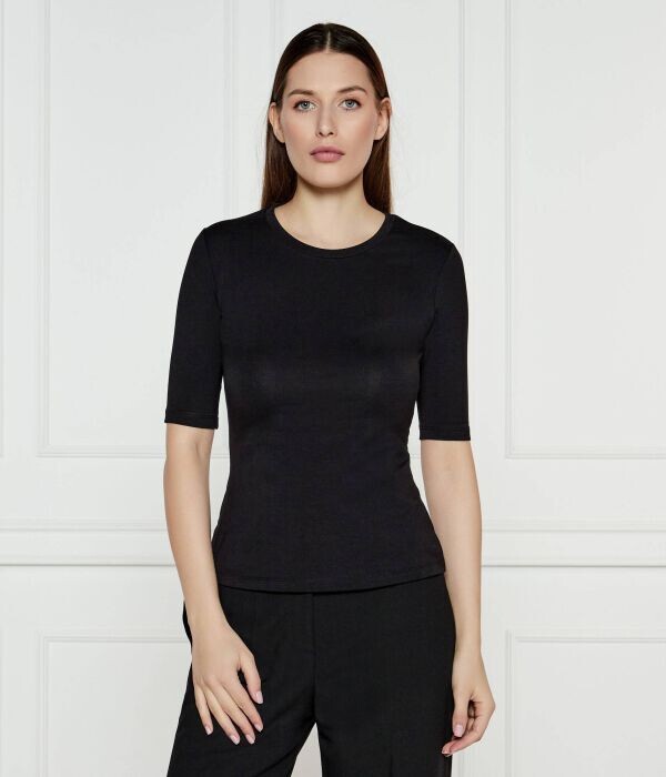 Футболка женская Hugo с круглым вырезом, черный 
Футболка женская Hugo с круглым вырезом, черный