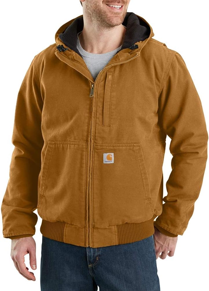 Carhartt мужская Full Swing Loose Fit поношенная утка утепленная флисом активная куртка, Carhartt Brown
Carhartt мужская Full Swing Loose Fit поношенная утка утепленная флисом активная куртка, Carhartt Brown
