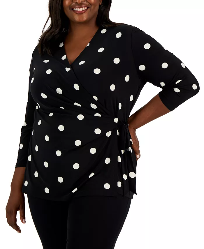 Топ с принтом и завязками по бокам с рукавом 3/4, размер plus Anne Klein, мультиколор
Топ с принтом и завязками по бокам с рукавом 3/4, размер plus Anne Klein, мультиколор