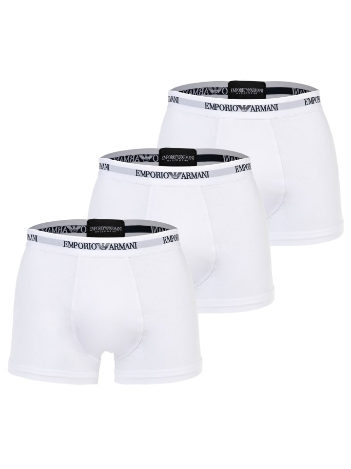 Emporio Armani Комплект из 3 боксерских трусов белого цвета
Emporio Armani Комплект из 3 боксерских трусов белого цвета