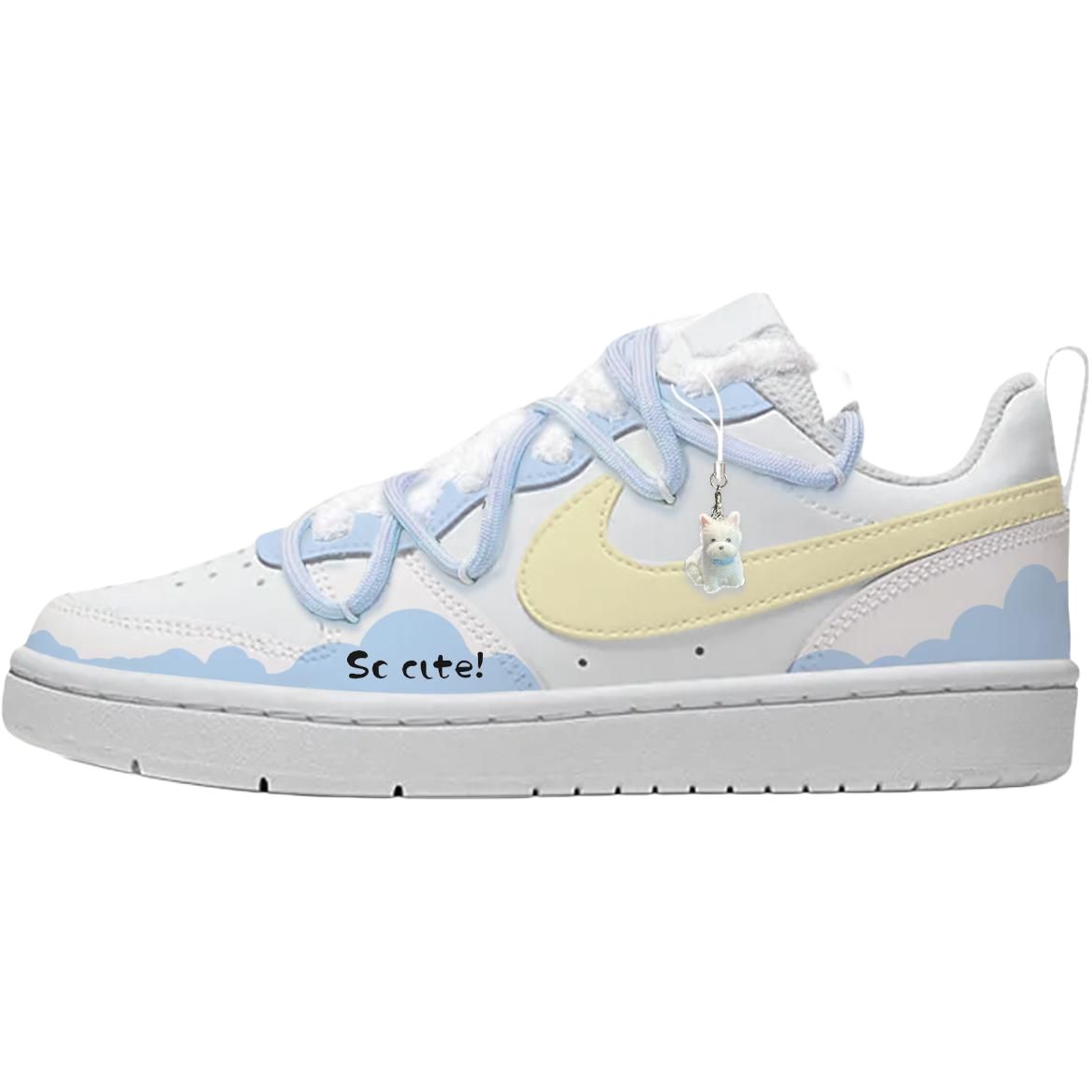 Nike Скользостойкие амортизирующие ботинки для скейтборда Court Borough с устойчивостью к истиранию, бело-синие, детские
Nike Скользостойкие амортизирующие ботинки для скейтборда Court Borough с устойчивостью к истиранию, бело-синие, детские