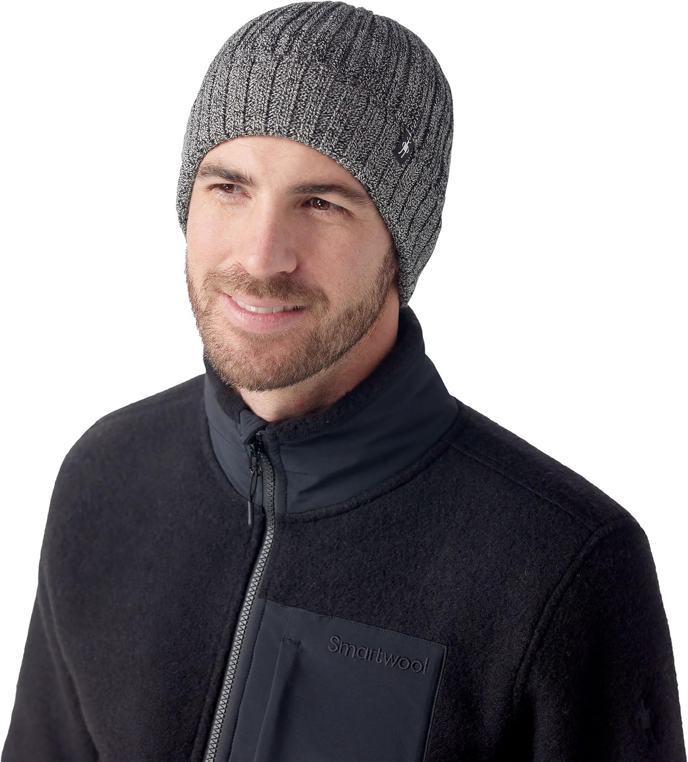 Шапка в рубчик Smartwool, Black-Natural Marl
Шапка в рубчик Smartwool, Black-Natural Marl