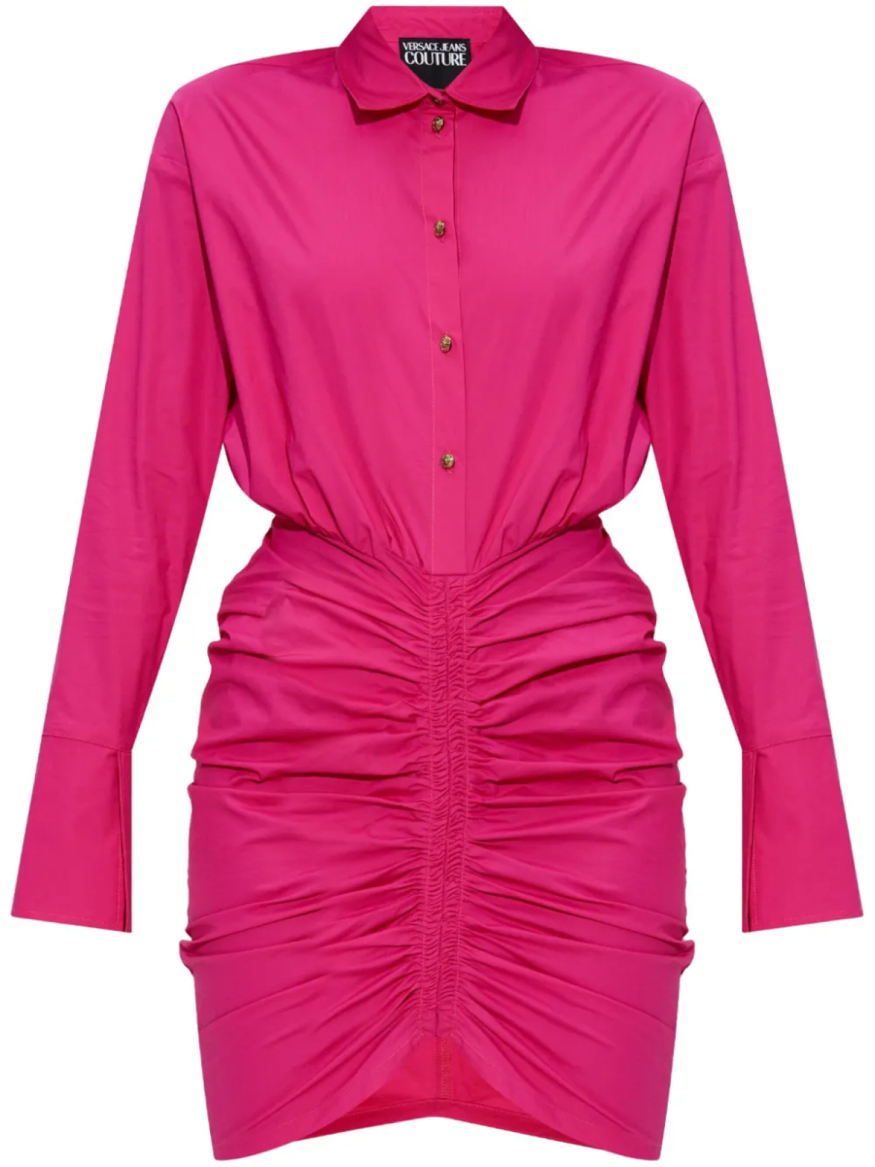 Платье-рубашка со сборками Versace Jeans Couture, розовый
Платье-рубашка со сборками Versace Jeans Couture, розовый