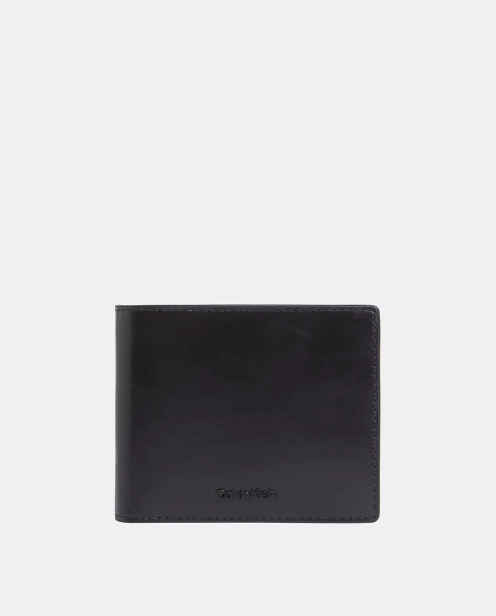 Двустворчатый кошелек из бычьей кожи Calvin Klein, чёрный
Двустворчатый кошелек из бычьей кожи Calvin Klein, чёрный