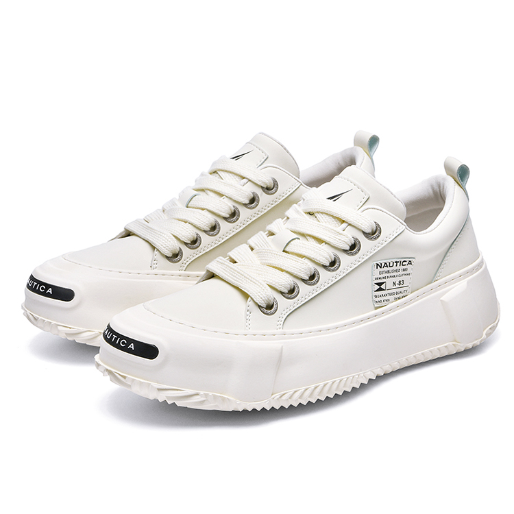 NAUTICA Кроссовки для скейтбординга мужские Open-Ended Smiley Classic с противоскользящей подошвой, износостойкие, легкие и дышащие, низкие, цвет экрю
NAUTICA Кроссовки для скейтбординга мужские Open-Ended Smiley Classic с противоскользящей подошвой, износостойкие, легкие и дышащие, низкие, цвет экрю