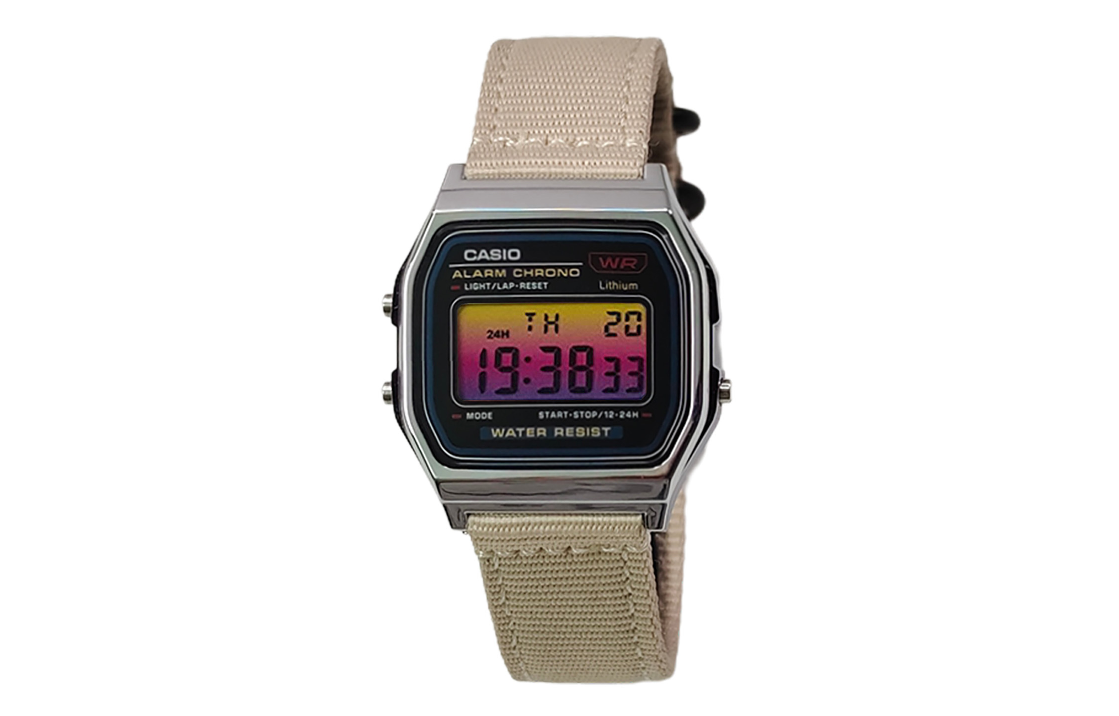 CASIO Мужские часы Retrofit Series с кварцевым механизмом и нейлоновым ремешком, черный циферблат
CASIO Мужские часы Retrofit Series с кварцевым механизмом и нейлоновым ремешком, черный циферблат