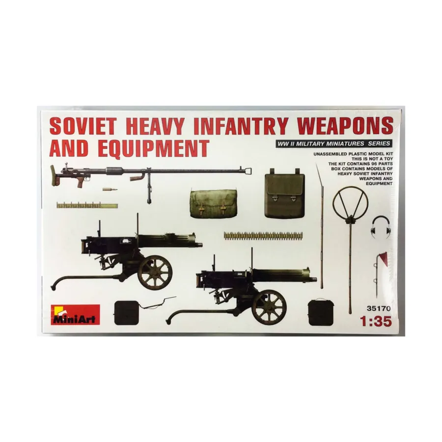 Советское тяжелое пехотное вооружение и техника, WWII Military Miniatures Series (1:35) (MiniArt Models)
Советское тяжелое пехотное вооружение и техника, WWII Military Miniatures Series (1:35) (MiniArt Models)