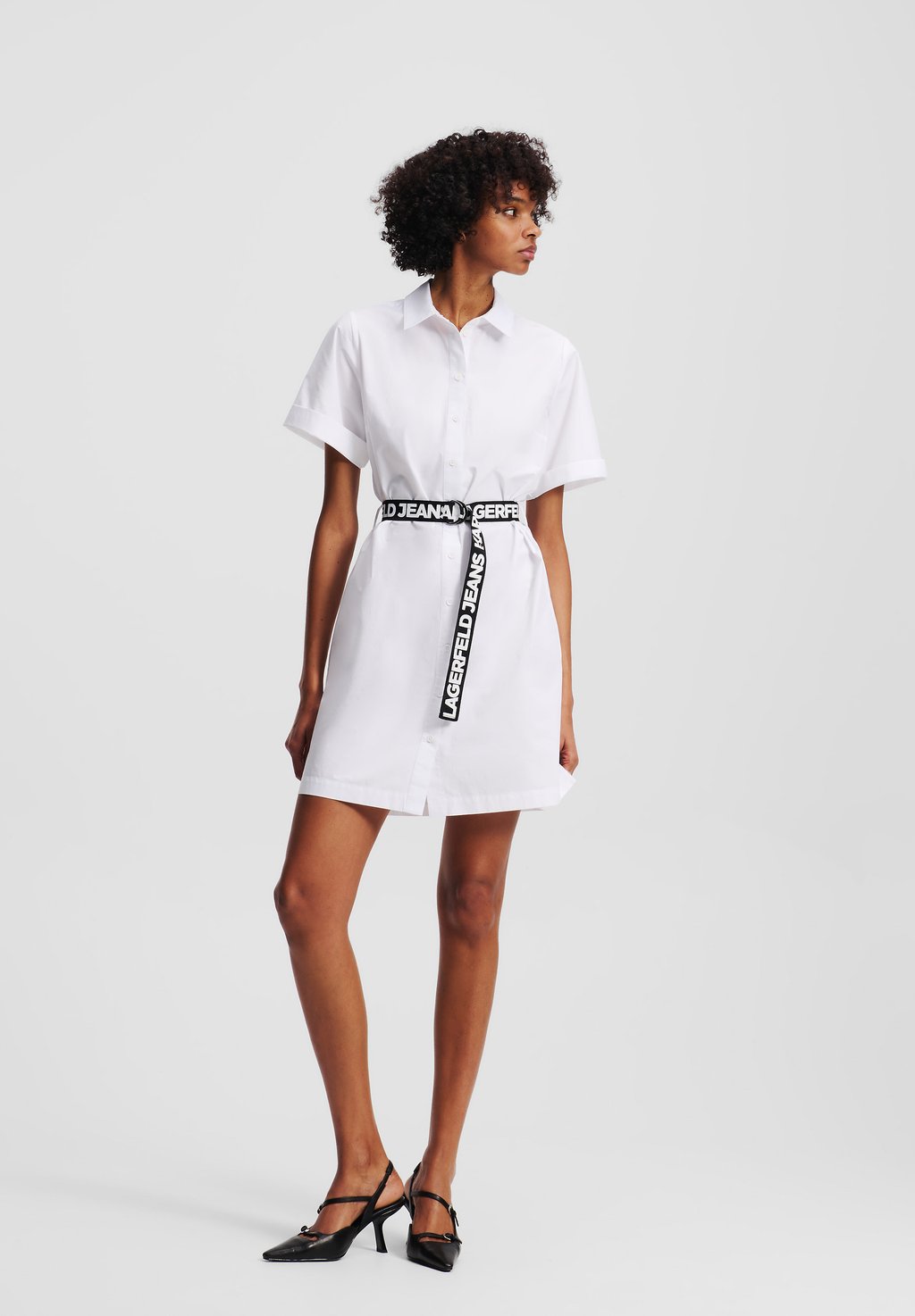 Платье-рубашка KARL LAGERFELD JEANS, белый
Платье-рубашка KARL LAGERFELD JEANS, белый