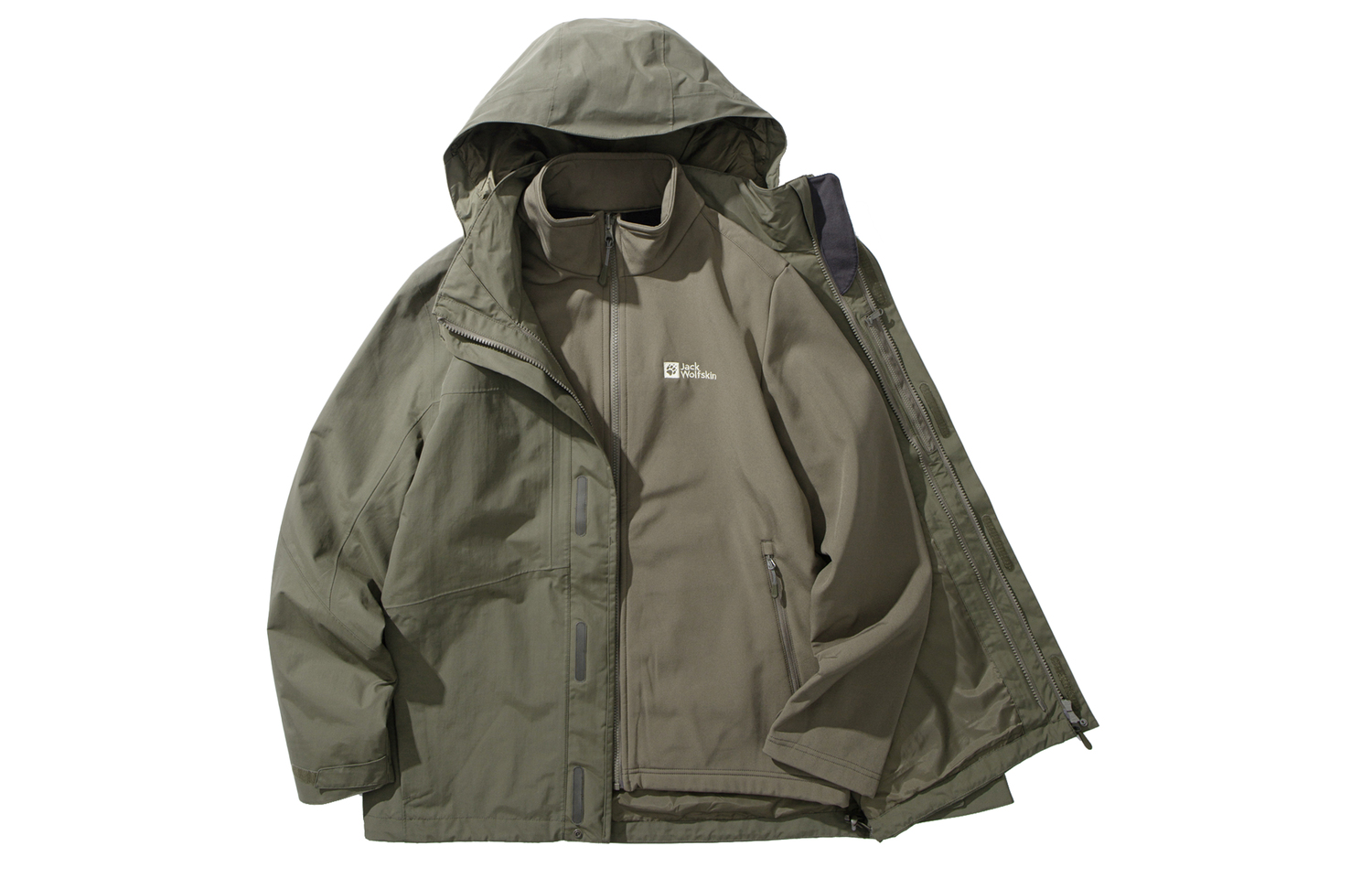 JACK WOLFSKIN Непромокаемая ветровка унисекс 3 в 1, Coffee/5719
JACK WOLFSKIN Непромокаемая ветровка унисекс 3 в 1, Coffee/5719