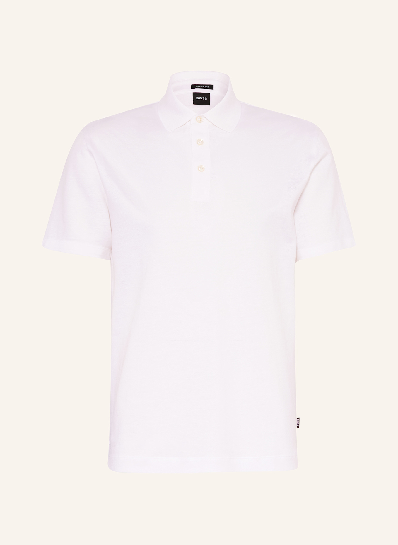 Рубашка-Поло пике со льном Boss, белый
Рубашка-Поло пике со льном Boss, белый