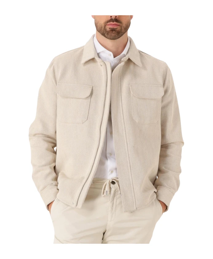 Рубашка-Куртка на молнии в елочку, песочного цвета. Profuomo, бежевый
Рубашка-Куртка на молнии в елочку, песочного цвета. Profuomo, бежевый