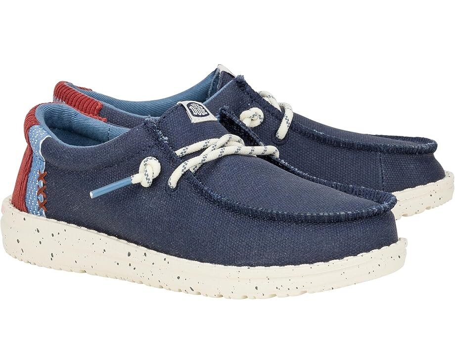 Кроссовки Hey Dude Kids Wally Break Hey Day, темно-синий
Кроссовки Hey Dude Kids Wally Break Hey Day, темно-синий