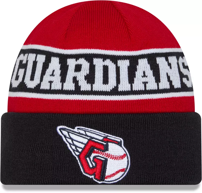 Темно-синяя альтернативная вязаная шапка с обратными манжетами New Era Cleveland Guardians
Темно-синяя альтернативная вязаная шапка с обратными манжетами New Era Cleveland Guardians