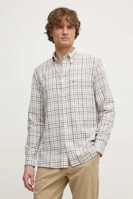 Рубашка с добавлением льна Tommy Hilfiger, бежевый
Рубашка с добавлением льна Tommy Hilfiger, бежевый