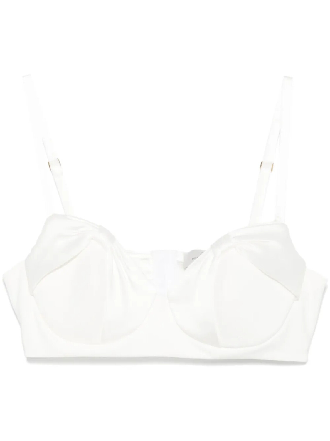 Elisabetta Franchi креповый топ с бантом, белый 
Elisabetta Franchi креповый топ с бантом, белый