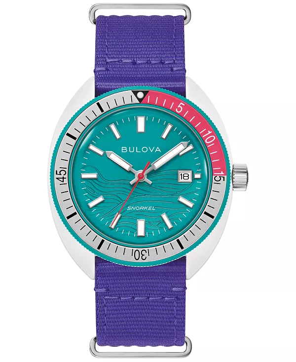 Мужские часы с фиолетовым ремешком и трубкой, лимитированная серия, 41 мм Bulova, purple, Бирюзовый, Мужские часы с фиолетовым ремешком и трубкой, лимитированная серия, 41 мм Bulova, purple
Мужские часы с фиолетовым ремешком и трубкой, лимитированная серия, 41 мм Bulova, purple, Бирюзовый, Мужские часы с фиолетовым ремешком и трубкой, лимитированная серия, 41 мм Bulova, purple