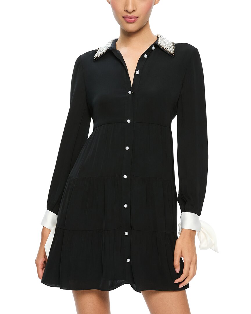 Платье-рубашка alice + olivia Meeko, черный
Платье-рубашка alice + olivia Meeko, черный