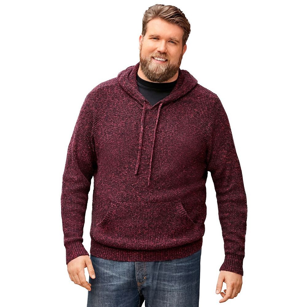 Мужская вязаная толстовка с капюшоном Kingsize Big & Tall Shaker KingSize, цвет Rich Burgundy Marl
Мужская вязаная толстовка с капюшоном Kingsize Big & Tall Shaker KingSize, цвет Rich Burgundy Marl