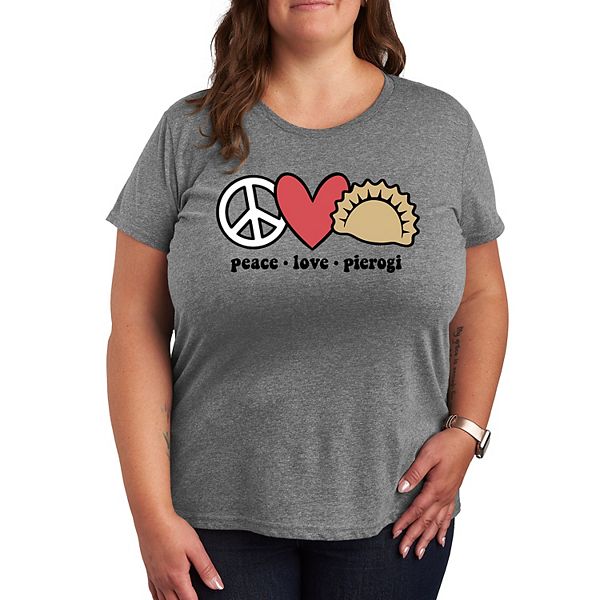 Футболка с принтом Plus peace love pierogi Unbranded, Heather Gray
Футболка с принтом Plus peace love pierogi Unbranded, Heather Gray