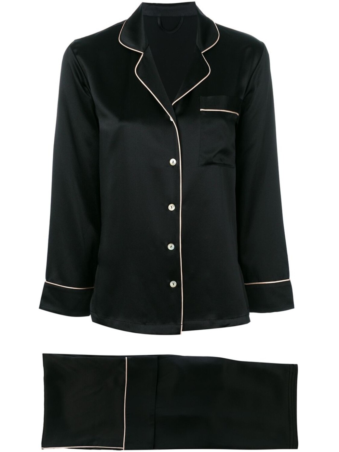 Fleur Of England пижама с контрастной окантовкой, черный
Fleur Of England пижама с контрастной окантовкой, черный