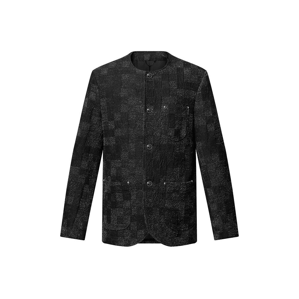 Джинсовая куртка-буклет без воротника Louis Vuitton, черный
Джинсовая куртка-буклет без воротника Louis Vuitton, черный